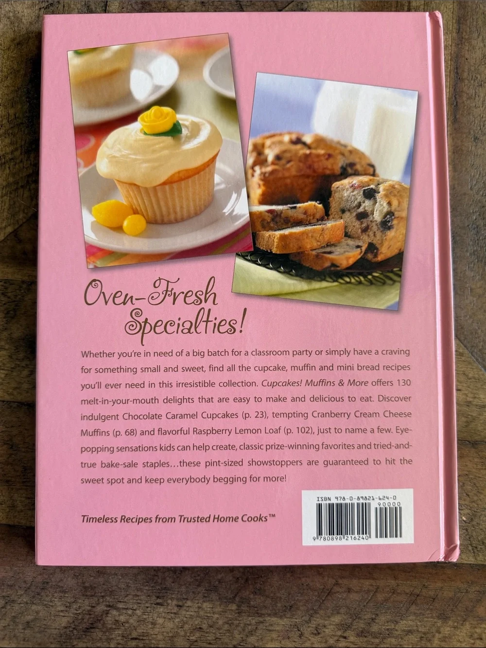 Taste of Home Cupcakes! Cookbook - Bright Pink Cover with Yellow & Blue Accents
